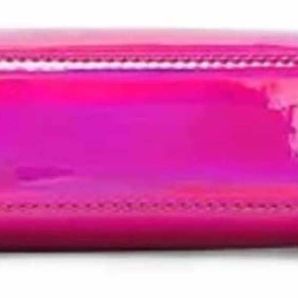 AQUA Pink Metallic Mini Shoulder Bag Shiny Iridescent Handbag Clutch Purse - Picture 3 of 3